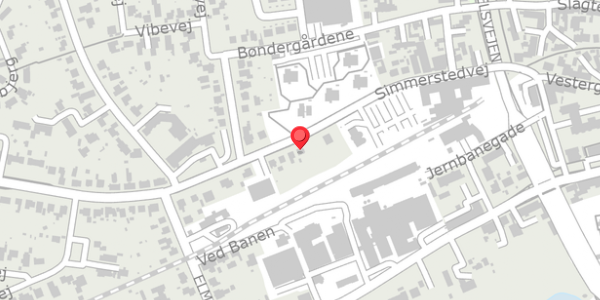 Trafikstøjkort på Simmerstedvej 21, 6100 Haderslev