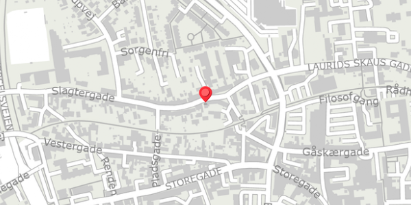 Trafikstøjkort på Slagtergade 9, 6100 Haderslev
