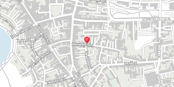 Trafikstøjkort på Slotsgade 11, 6100 Haderslev