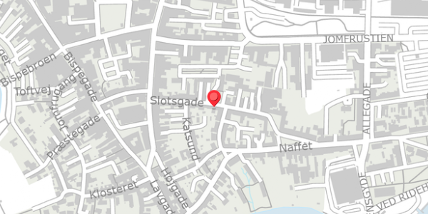 Trafikstøjkort på Slotsgade 12B, 6100 Haderslev