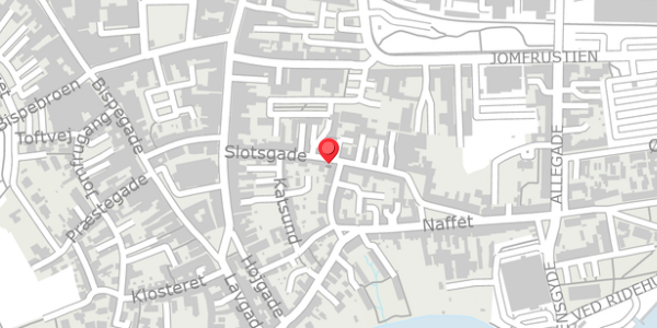 Trafikstøjkort på Slotsgade 14, 6100 Haderslev
