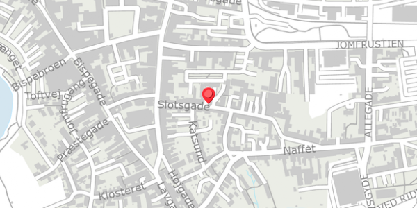 Trafikstøjkort på Slotsgade 15A, 6100 Haderslev