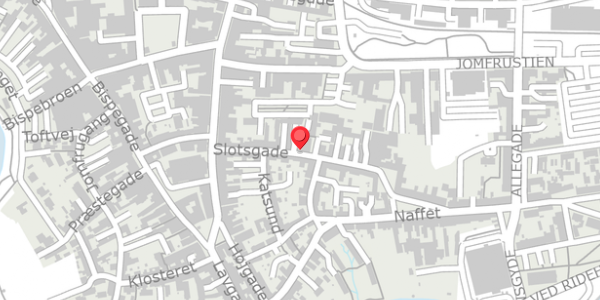 Trafikstøjkort på Slotsgade 17, 6100 Haderslev