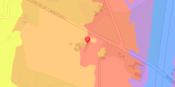 Trafikstøjkort på Steppingvej 121, 6100 Haderslev