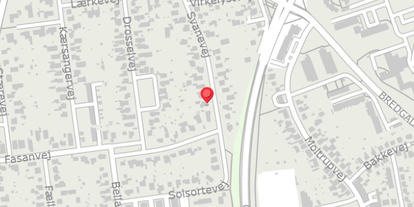 Trafikstøjkort på Svanevej 9, . , 6100 Haderslev