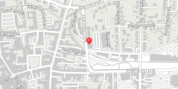 Trafikstøjkort på Teaterstien 2A, . , 6100 Haderslev