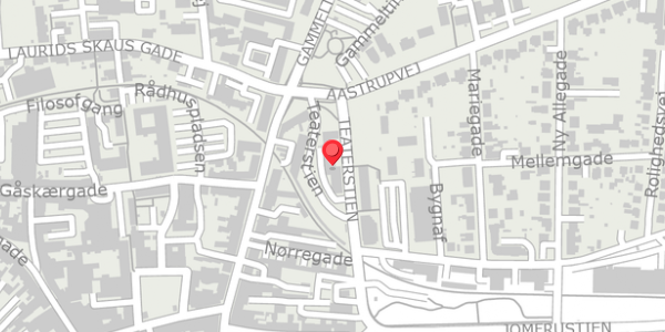 Trafikstøjkort på Teaterstien 15, . , 6100 Haderslev