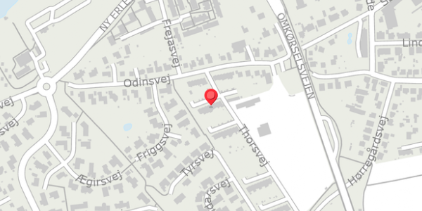 Trafikstøjkort på Thorsvej 4, . , 6100 Haderslev
