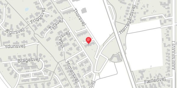 Trafikstøjkort på Thorsvej 29, . , 6100 Haderslev