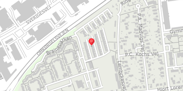 Trafikstøjkort på Thrigesvej 54, 6100 Haderslev