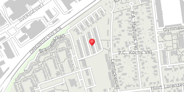 Trafikstøjkort på Thrigesvej 68, 6100 Haderslev