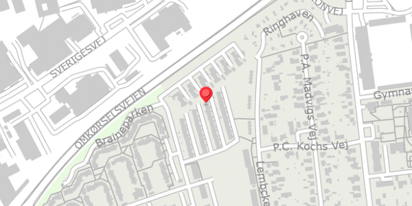 Trafikstøjkort på Thrigesvej 80, 6100 Haderslev