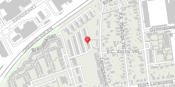 Trafikstøjkort på Thrigesvej 86, 6100 Haderslev