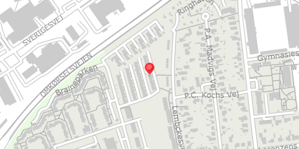 Trafikstøjkort på Thrigesvej 90, 6100 Haderslev