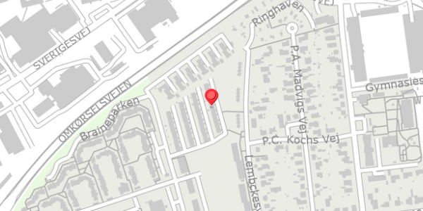 Trafikstøjkort på Thrigesvej 92, 6100 Haderslev