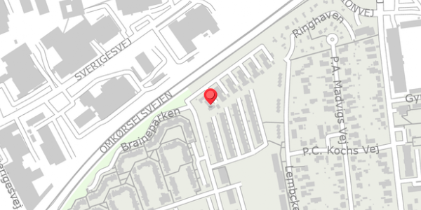 Trafikstøjkort på Thrigesvej 104, . , 6100 Haderslev