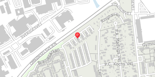 Trafikstøjkort på Thrigesvej 110, . , 6100 Haderslev