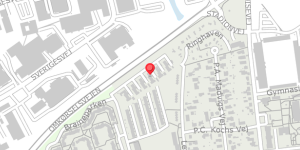 Trafikstøjkort på Thrigesvej 114, . , 6100 Haderslev