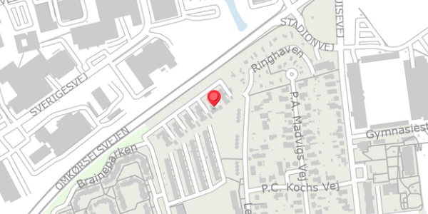 Trafikstøjkort på Thrigesvej 120, . , 6100 Haderslev