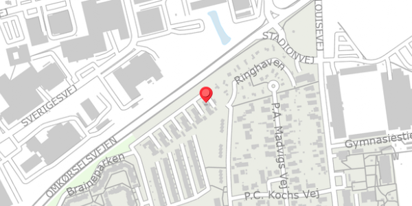 Trafikstøjkort på Thrigesvej 122, . , 6100 Haderslev