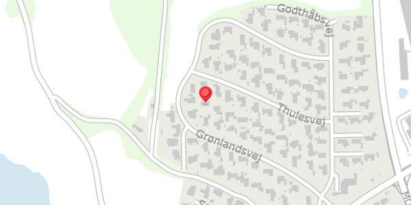 Trafikstøjkort på Thulesvej 35, 6100 Haderslev