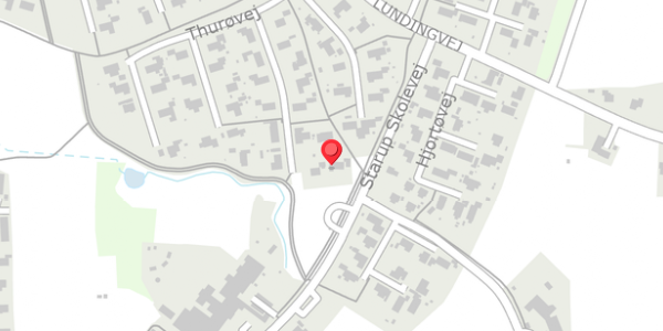 Trafikstøjkort på Thurøvej 39, 6100 Haderslev