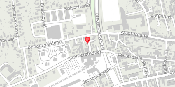 Trafikstøjkort på Toldertoftvej 1, 6100 Haderslev