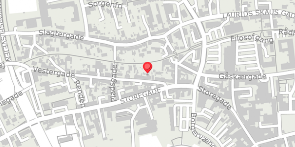 Trafikstøjkort på Vestergade 8B, . , 6100 Haderslev