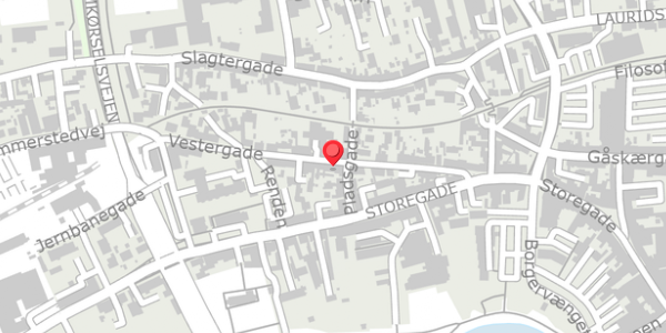Trafikstøjkort på Vestergade 21, 6100 Haderslev