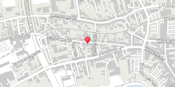 Trafikstøjkort på Vestergade 25, . , 6100 Haderslev