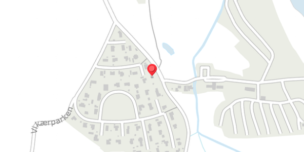 Trafikstøjkort på Vikærparken 21, 6100 Haderslev