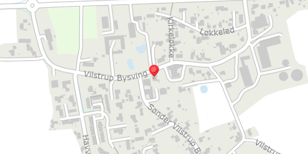 Trafikstøjkort på Vilstrup Bysving 18, 6100 Haderslev