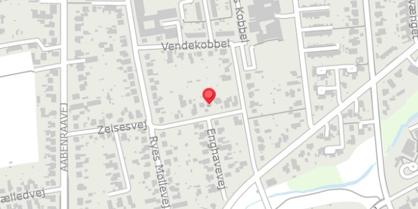 Trafikstøjkort på Zeisesvej 21, 2. , 6100 Haderslev