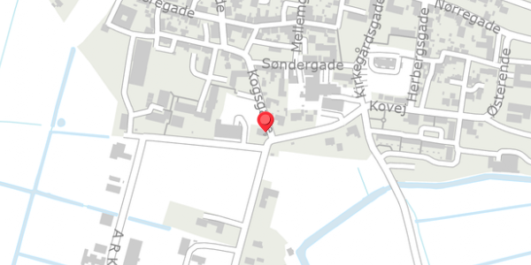 Trafikstøjkort på Kogsgade 6, 6280 Højer