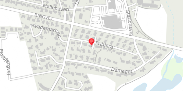 Trafikstøjkort på Fribjerg 21, . , 6430 Nordborg