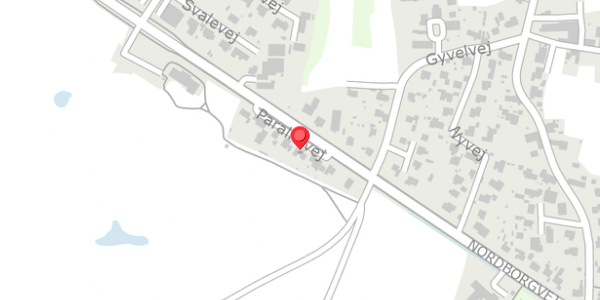 Trafikstøjkort på Parallelvej 3, . , 6430 Nordborg