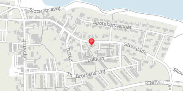 Trafikstøjkort på Storegade 76, . , 6430 Nordborg