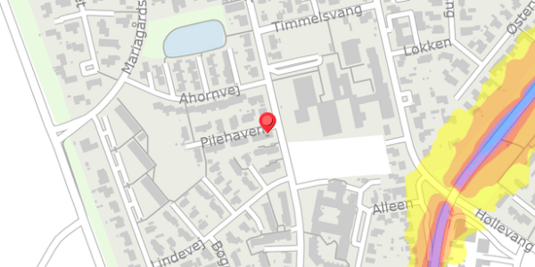 Trafikstøjkort på Pilehaven 21, . , 6520 Toftlund