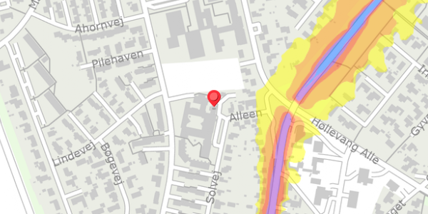Trafikstøjkort på Solvej 2A, 6520 Toftlund