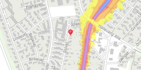 Trafikstøjkort på Solvej 3, . , 6520 Toftlund