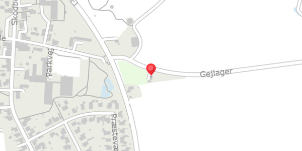 Trafikstøjkort på Gejlager 2, 6630 Rødding