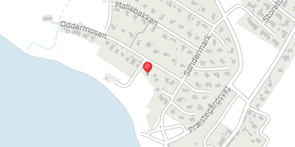 Trafikstøjkort på Oddermosen 7, 6470 Sydals