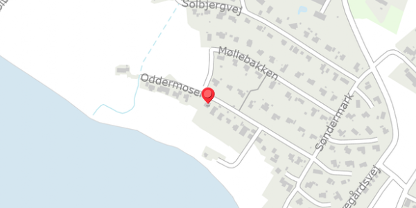 Trafikstøjkort på Oddermosen 23, 6470 Sydals