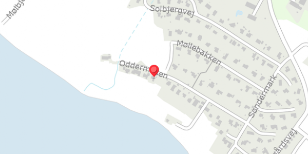 Trafikstøjkort på Oddermosen 25, . , 6470 Sydals