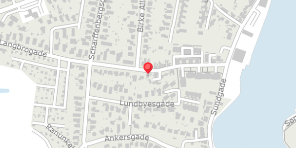 Trafikstøjkort på Langbrogade 21, 6400 Sønderborg