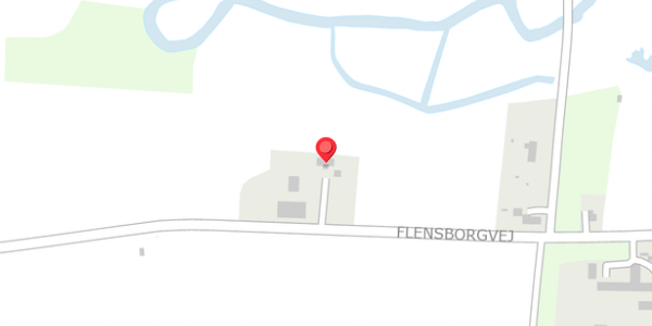 Trafikstøjkort på Flensborgvej 21, 6360 Tinglev