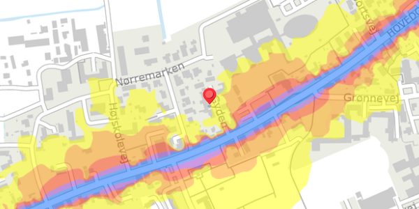 Trafikstøjkort på Gyden 3, . , 6360 Tinglev