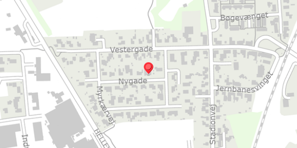 Trafikstøjkort på Nygade 2, 6392 Bolderslev
