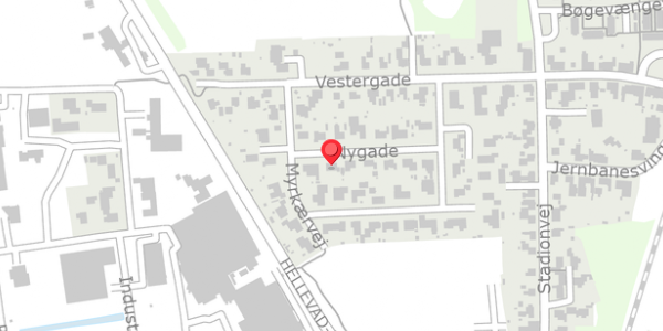 Trafikstøjkort på Nygade 9, 6392 Bolderslev