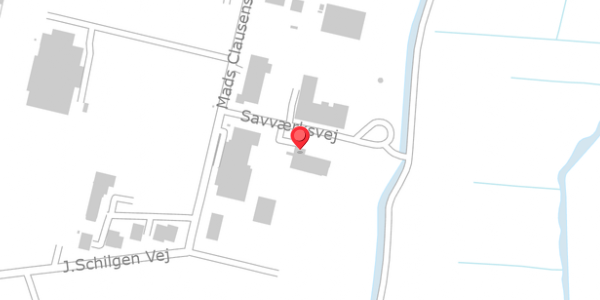 Trafikstøjkort på Savværksvej 2, 6360 Tinglev